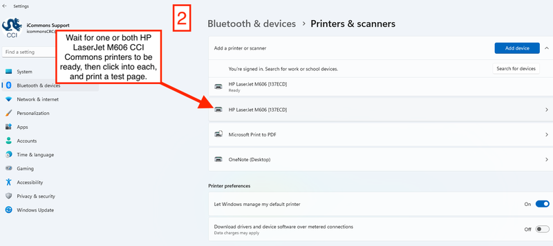 2 Add CCI Commons printers to Windows Preferred Method