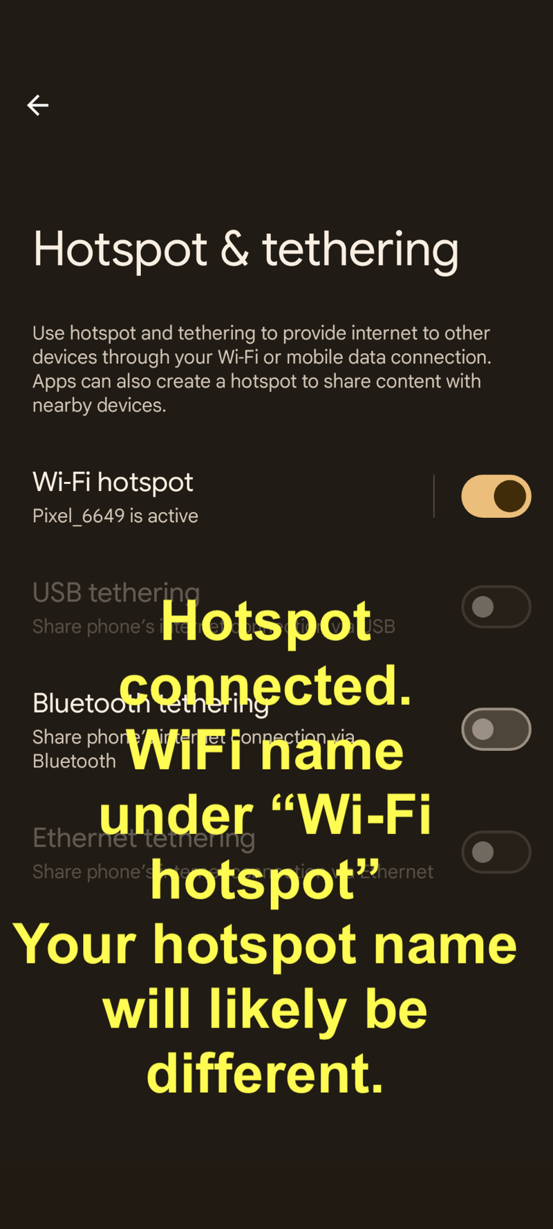 Android Hotspot 5