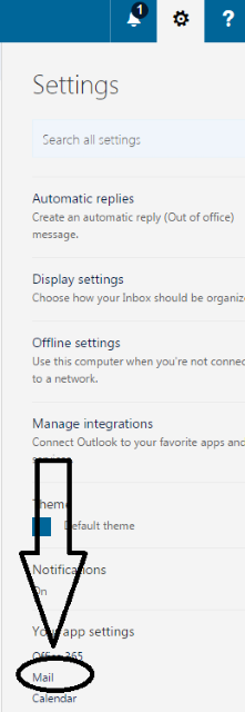 Mail link under Settings in Online Office 365 Outlook (Custom).png