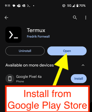 Termux Android install 1